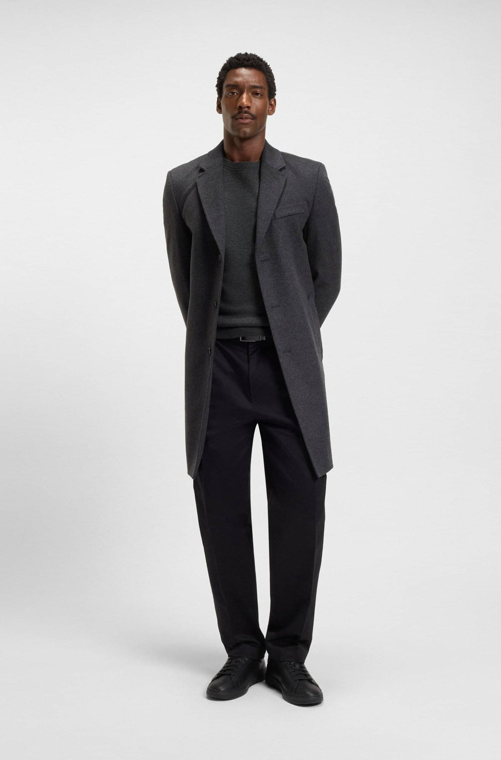 BOSS Sweaters Regular Fit - H-HIDONEO 50549977- Concorde Fashion#color_grey-030