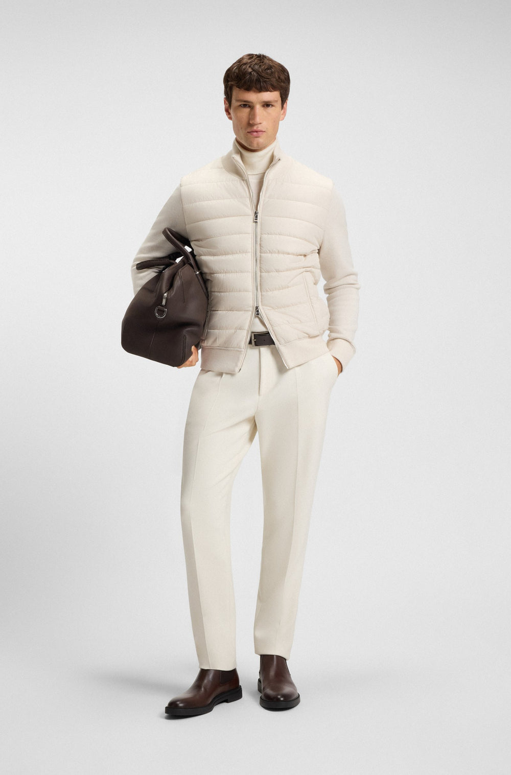 BOSS Casual Jackets Regular Fit - H-HERNESTO 50549991- Concorde Fashion#color_white-131