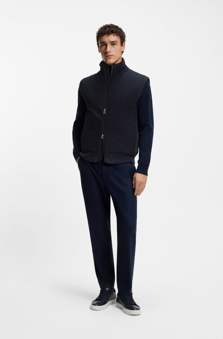 BOSS Vests Regular Fit - P-HEFLONO 50550007- Concorde Fashion#color_navy-404