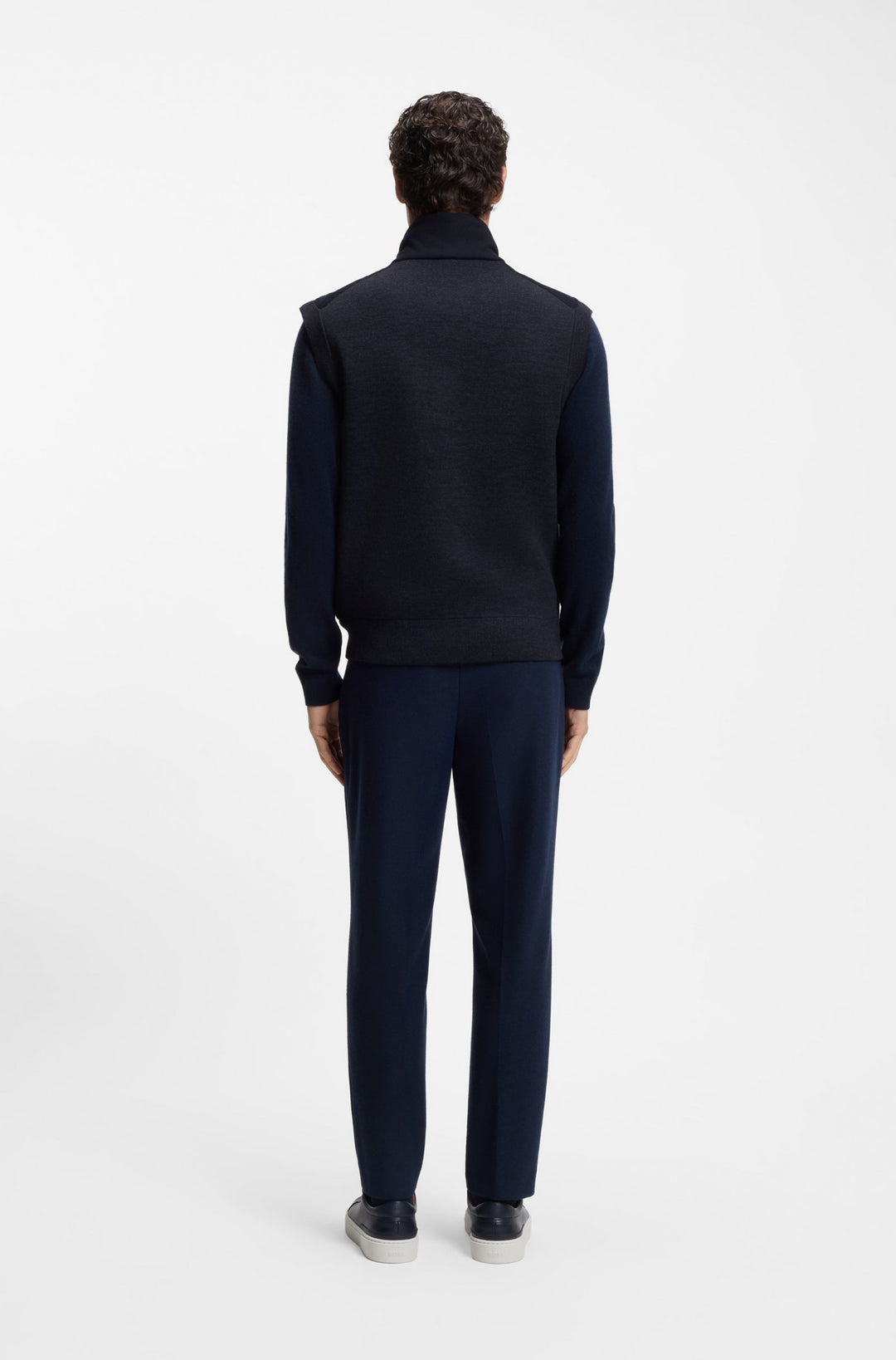 BOSS Vests Regular Fit - P-HEFLONO 50550007- Concorde Fashion#color_navy-404