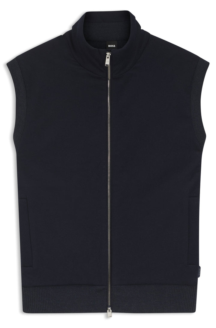 BOSS Vests Regular Fit - P-HEFLONO 50550007- Concorde Fashion#color_navy-404