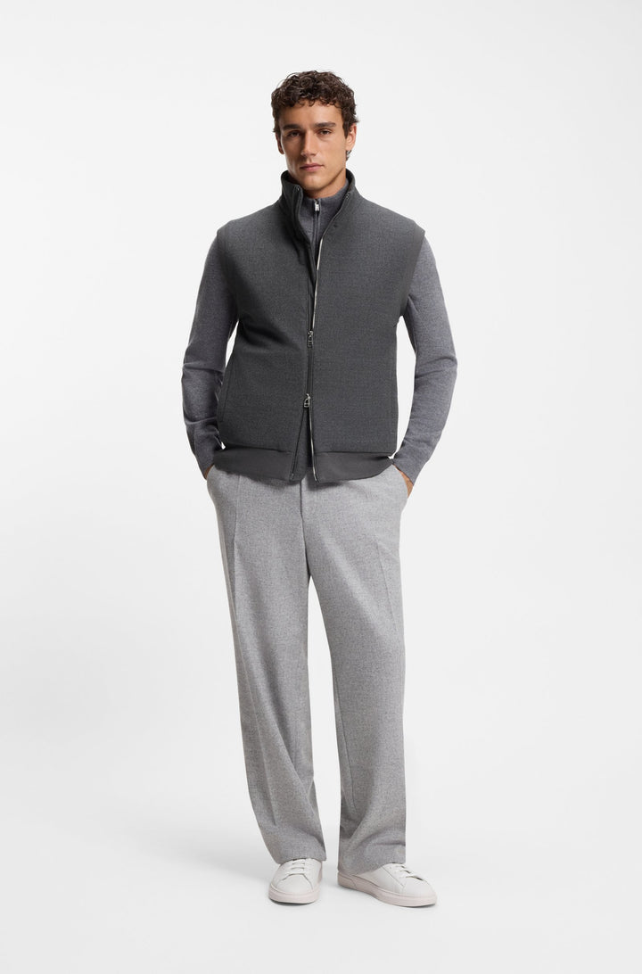 BOSS Vests Regular Fit - P-HEFLONO 50550007- Concorde Fashion#color_grey-029