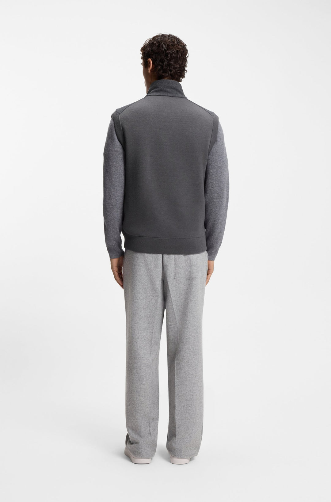 BOSS Vests Regular Fit - P-HEFLONO 50550007- Concorde Fashion#color_grey-029