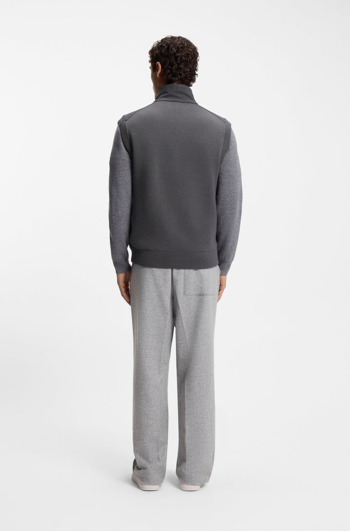 BOSS Vests Regular Fit - P-HEFLONO 50550007- Concorde Fashion#color_grey-029