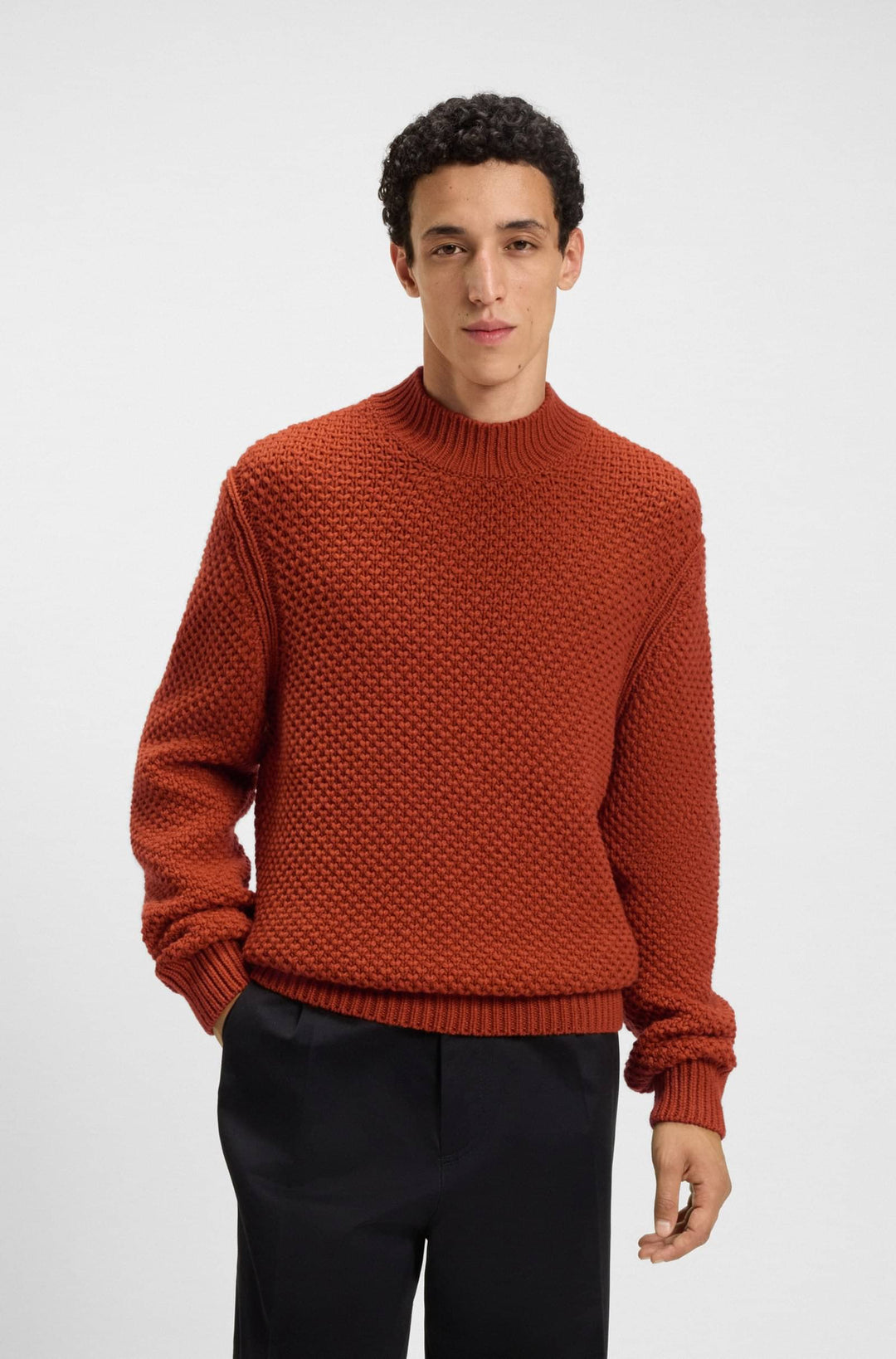 BOSS Sweaters Regular Fit - C-HELETTO 50550008- Concorde Fashion#color_orange-809