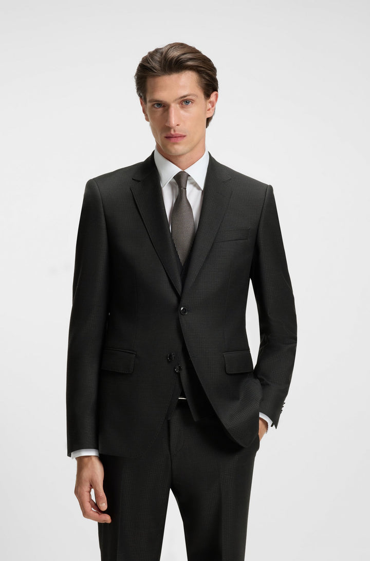 BOSS Suits Slim Fit - H-HUGE-3PCS-253 50551771- Concorde Fashion#color_black-001