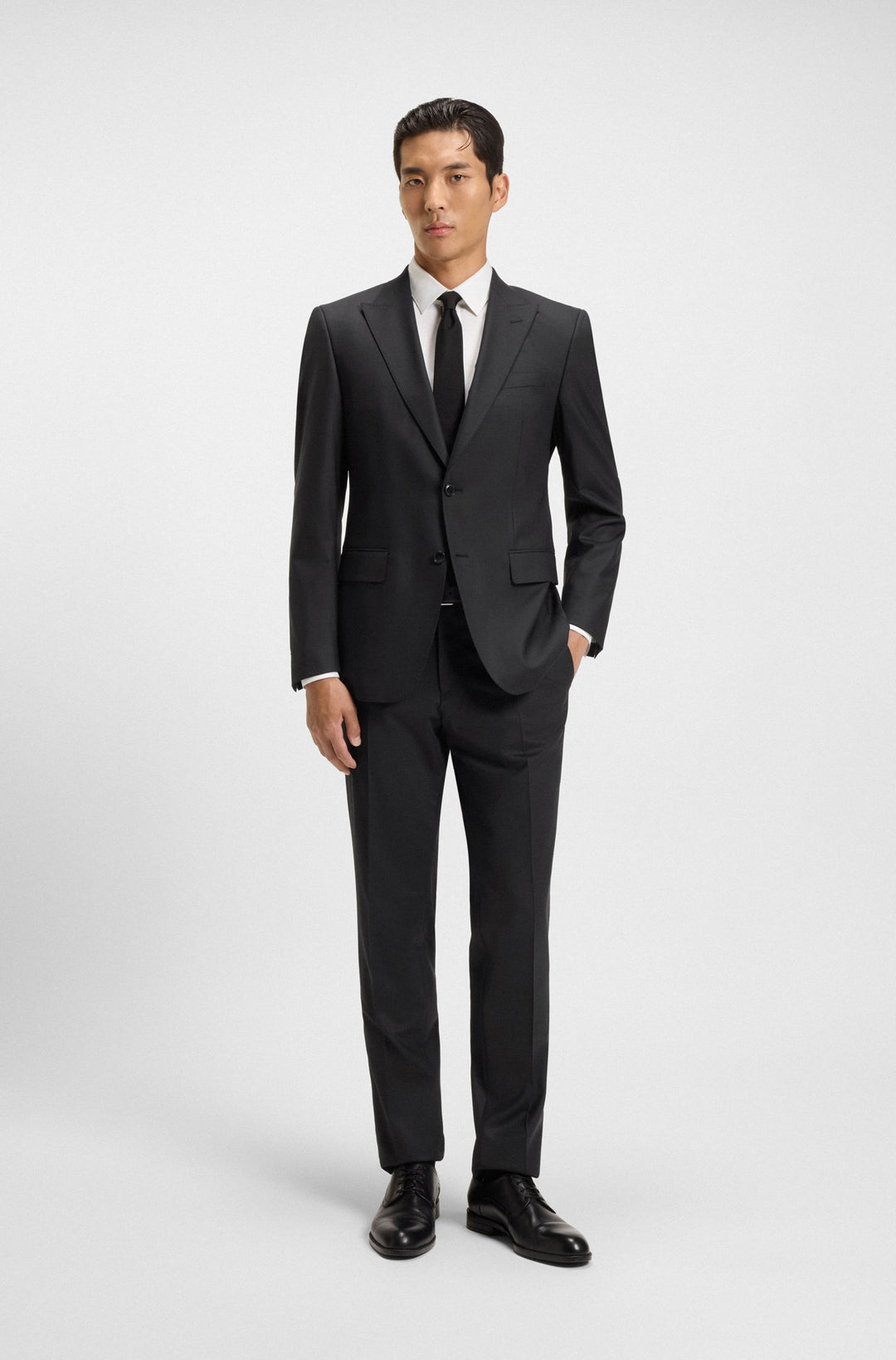 BOSS Suits Slim Fit - H-HUGE-2PCS-PEAK-253 50551763- Concorde Fashion#color_black-001