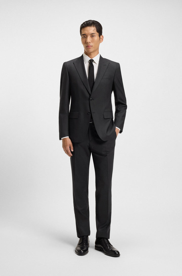 BOSS Suits Slim Fit - H-HUGE-2PCS-PEAK-253 50551763- Concorde Fashion#color_black-001