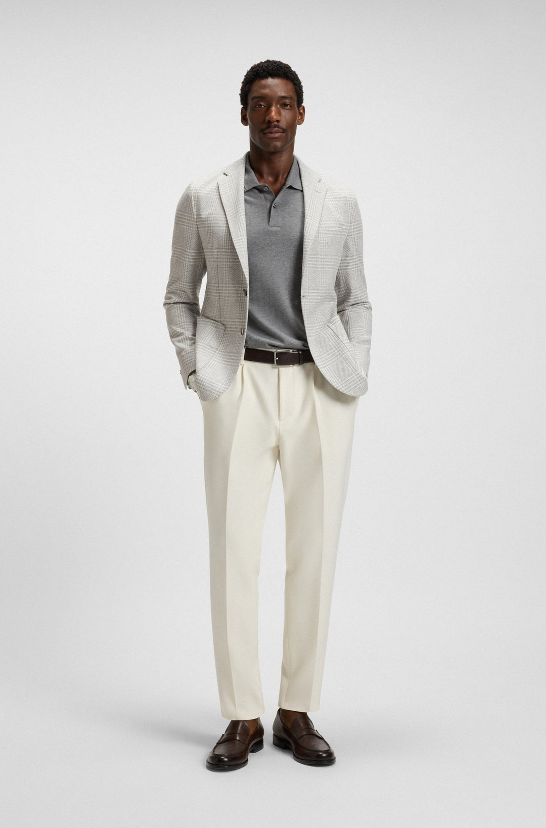 BOSS Blazers Slim Fit - C-HANRY-J-252 50551598- Concorde Fashion#color_silver-041