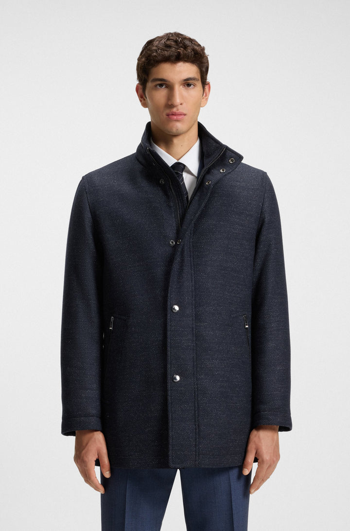 BOSS Coats Relaxed Fit - H-CAMRON-234 50551142- Concorde Fashion#color_navy-404