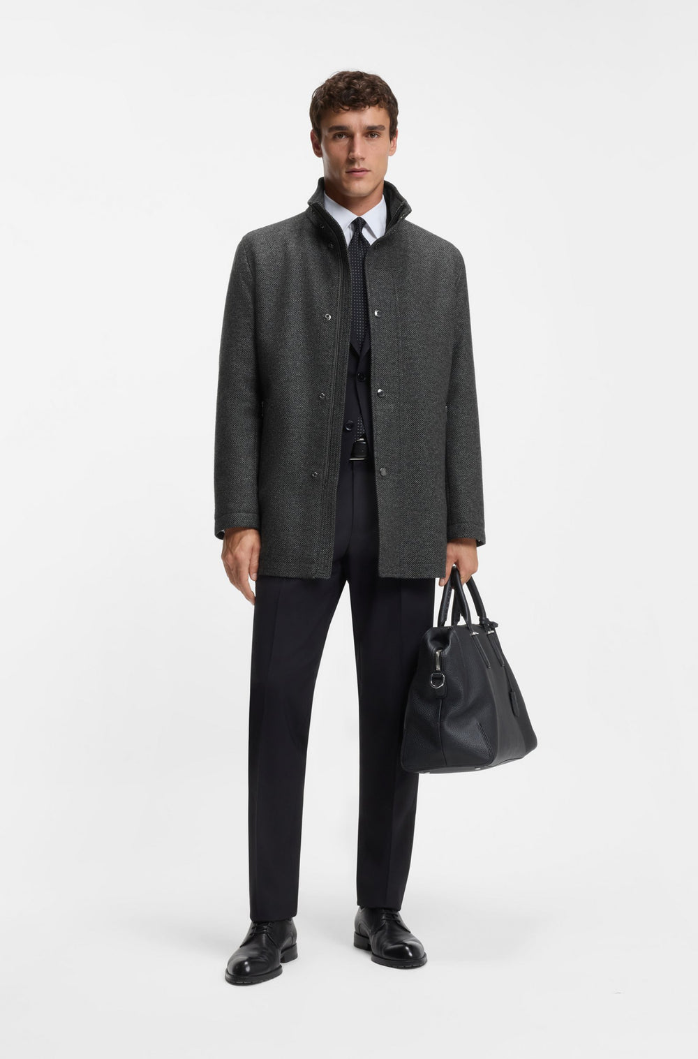 BOSS Coats Relaxed Fit - H-CAMRON-234 50551142- Concorde Fashion#color_grey-030