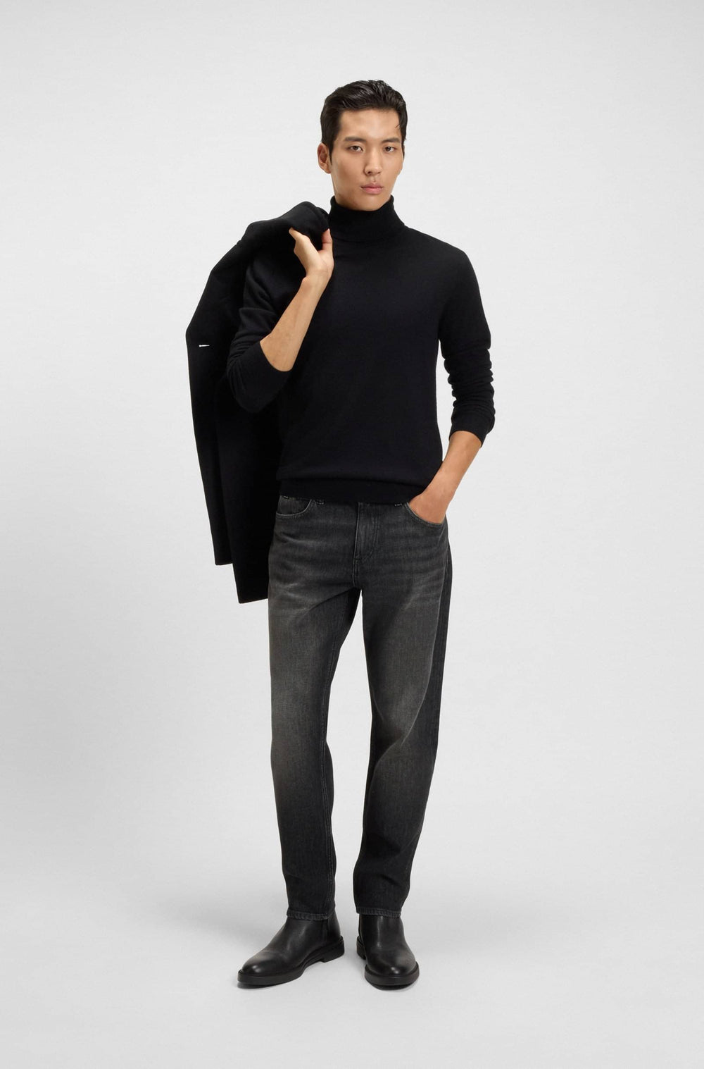 BOSS Jeans Regular Fit - C-RE.MAINE 50550527- Concorde Fashion#color_black-004