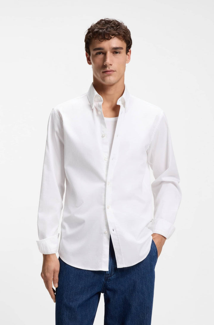 BOSS Casual Shirts Regular Fit - RICKERT_M 50553001- Concorde Fashion#color_white-101