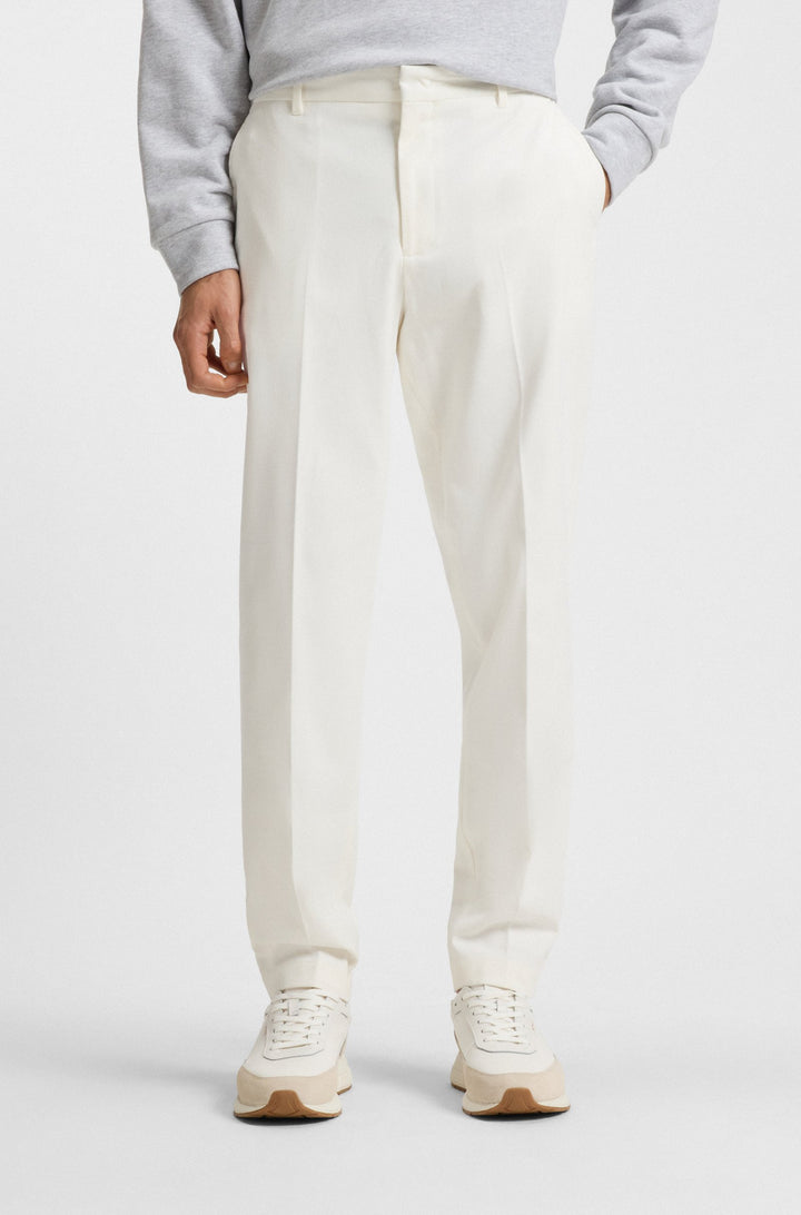 BOSS Trousers Tapered Fit - C-PERIN-253F 50557498- Concorde Fashion#color_white-100