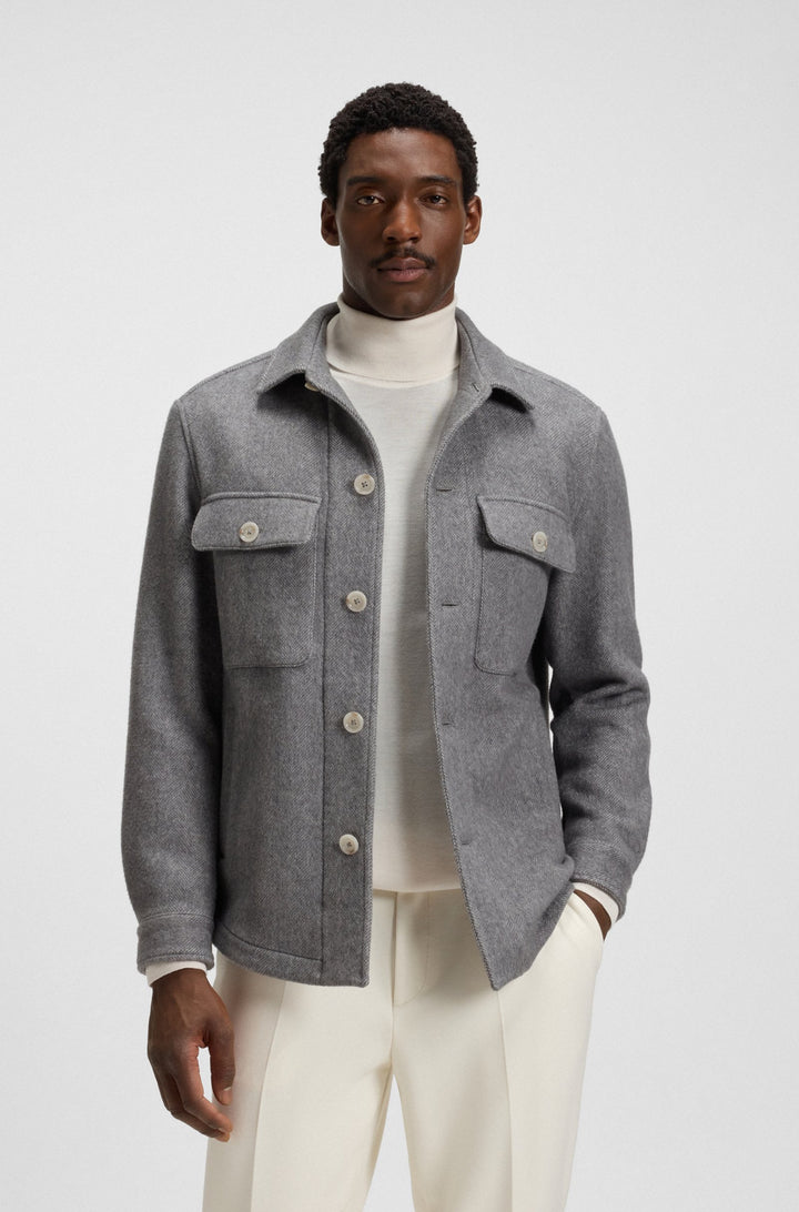 BOSS Blazers Relaxed Fit - C-CARPER-OS-253F 50551691- Concorde Fashion#color_silver-041