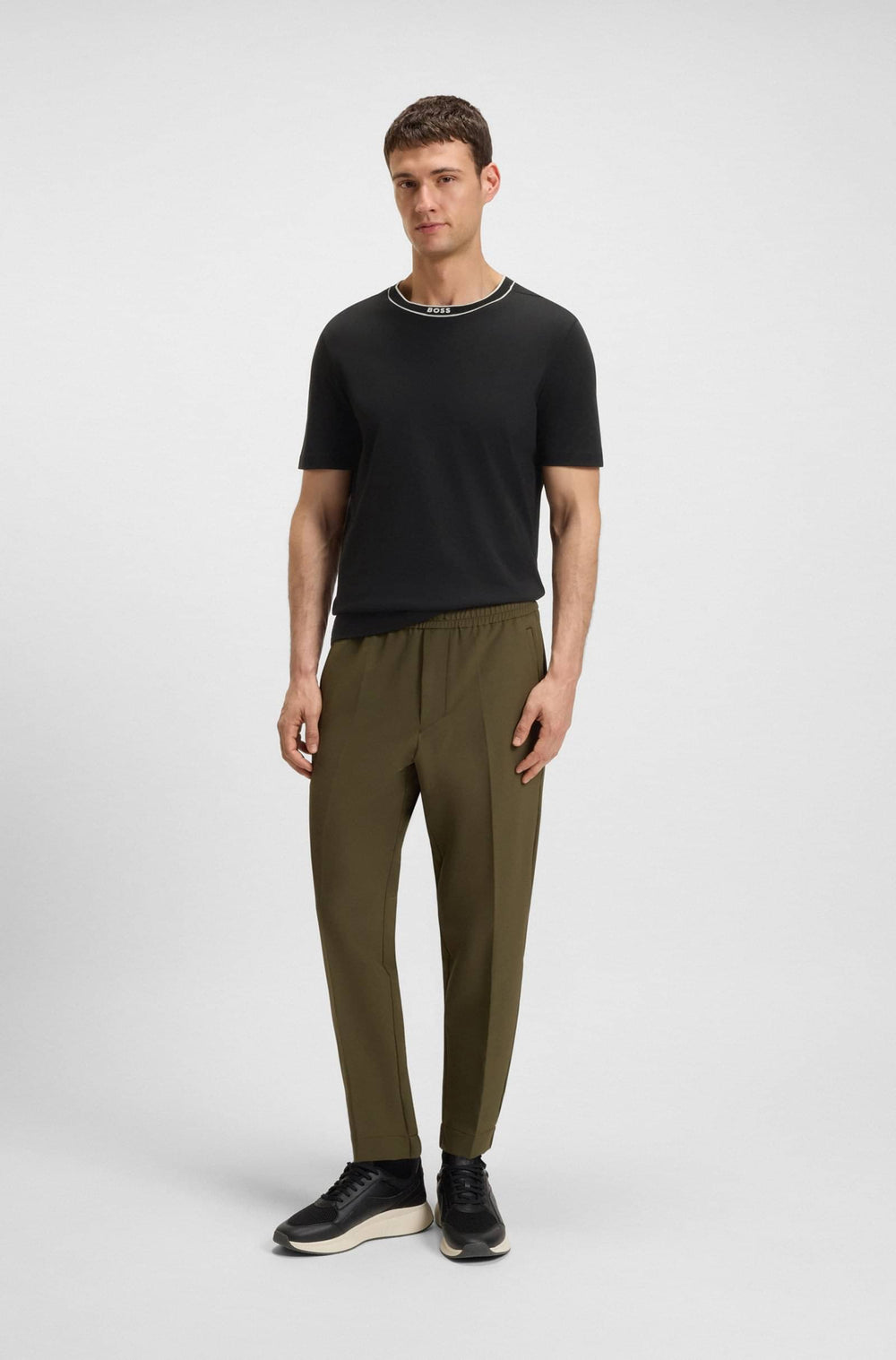 BOSS T-Shirts Regular Fit - TEE 5 50552029- Concorde Fashion#color_black-001