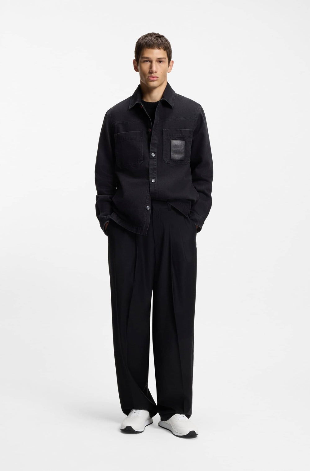 HUGO Sneakers Standard Sole - ICELIN_RUNN_NYRBPU 50552629- Concorde Fashion#color_white-100