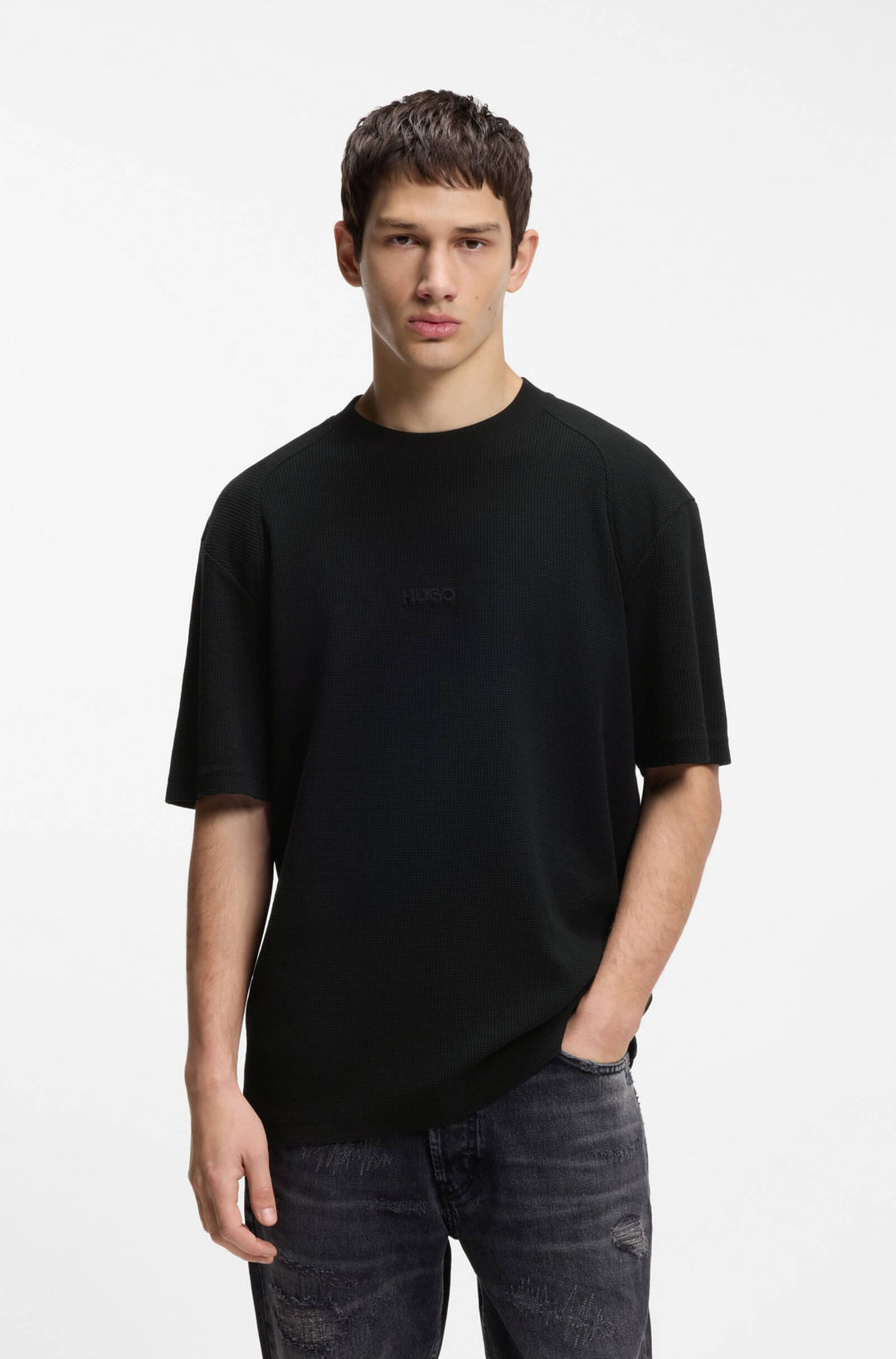 HUGO T-Shirts Relaxed Fit - DAFFL 50553063- Concorde Fashion#color_black-001