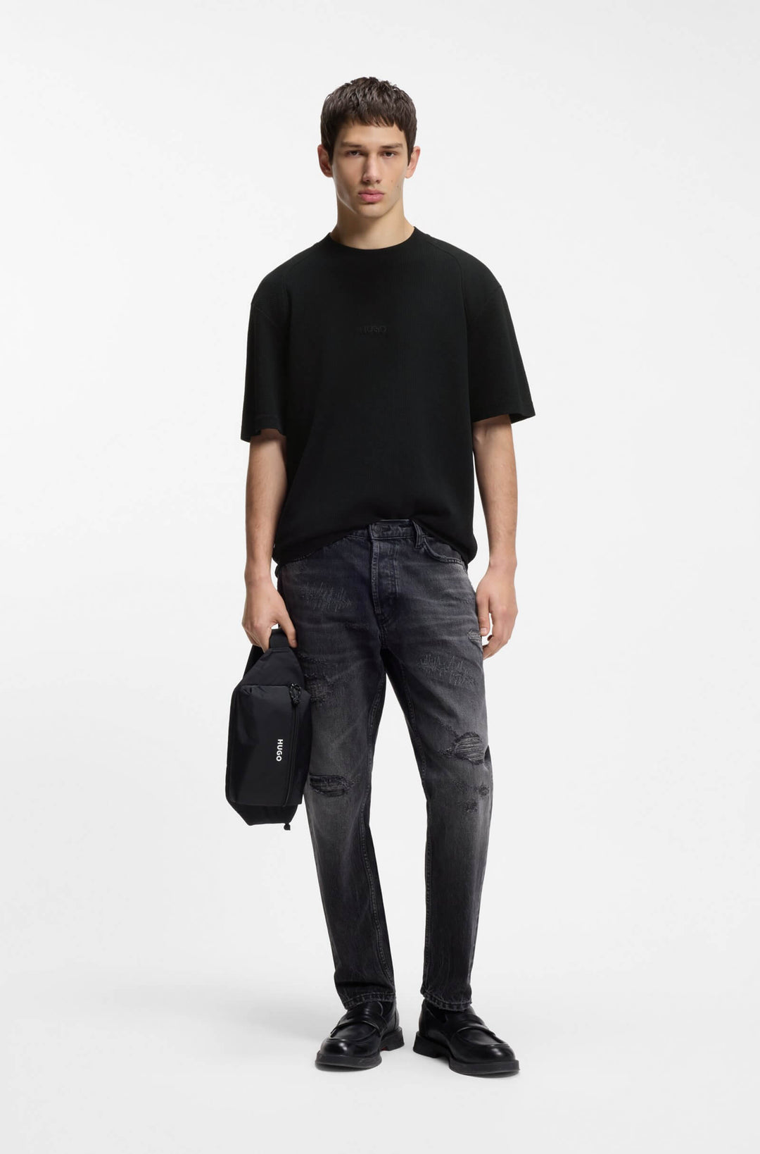 HUGO T-Shirts Relaxed Fit - DAFFL 50553063- Concorde Fashion#color_black-001