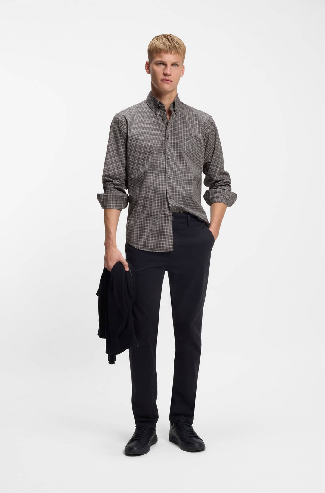 BOSS Casual Shirts Regular Fit - RICOPLUS_M 50556464- Concorde Fashion#color_black-002