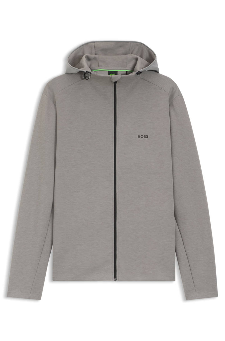 BOSS Hoodies Regular Fit - SW_TOUR HD FZ 50554394- Concorde Fashion#color_grey-063