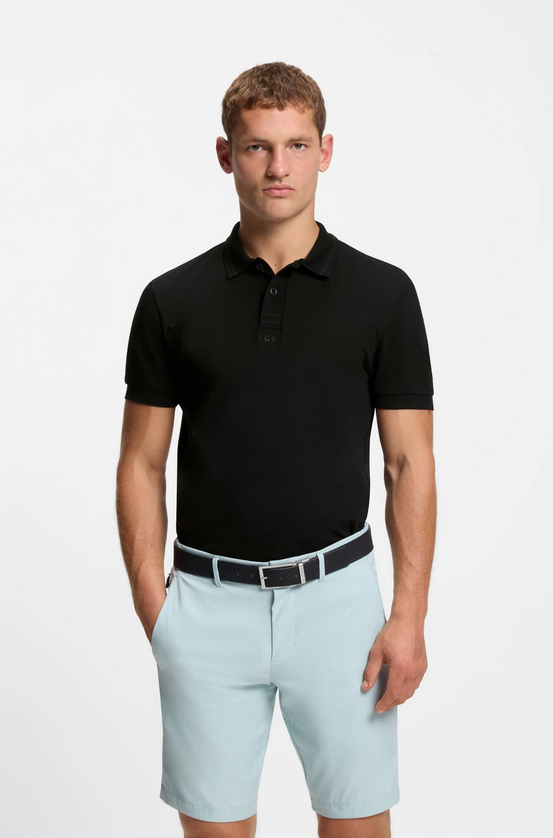 BOSS Polos Slim Fit - PL_PAULE 50554547- Concorde Fashion#color_black-001