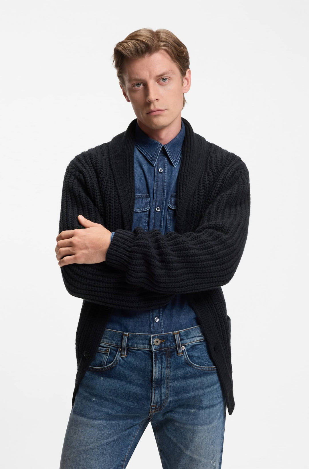 BOSS Sweaters Relaxed Fit - HORACE_DB 50554341- Concorde Fashion#color_navy-409
