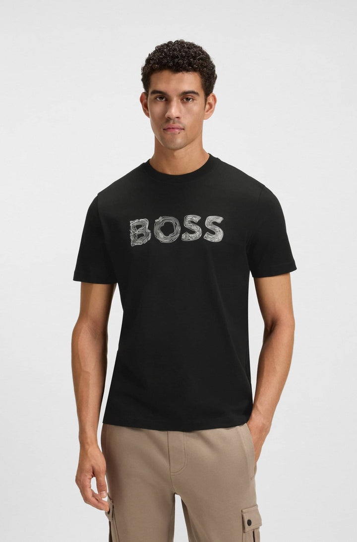BOSS T-Shirts Regular Fit - TE_FROZEN 50554616- Concorde Fashion#color_black-001