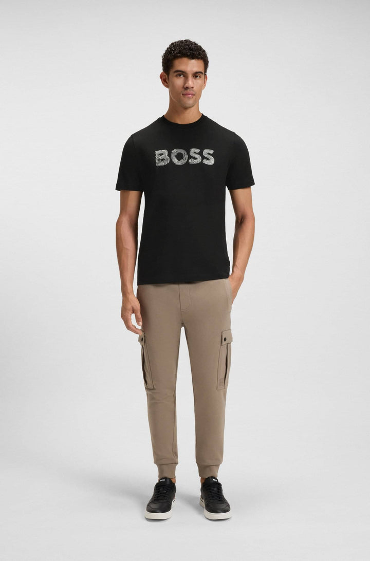 BOSS T-Shirts Regular Fit - TE_FROZEN 50554616- Concorde Fashion#color_black-001