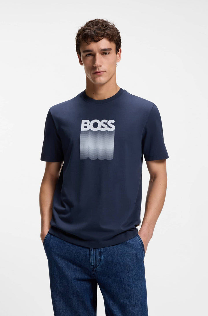 BOSS T-Shirts Regular Fit - TE_INSIGNIA 50556009- Concorde Fashion#color_blue-464