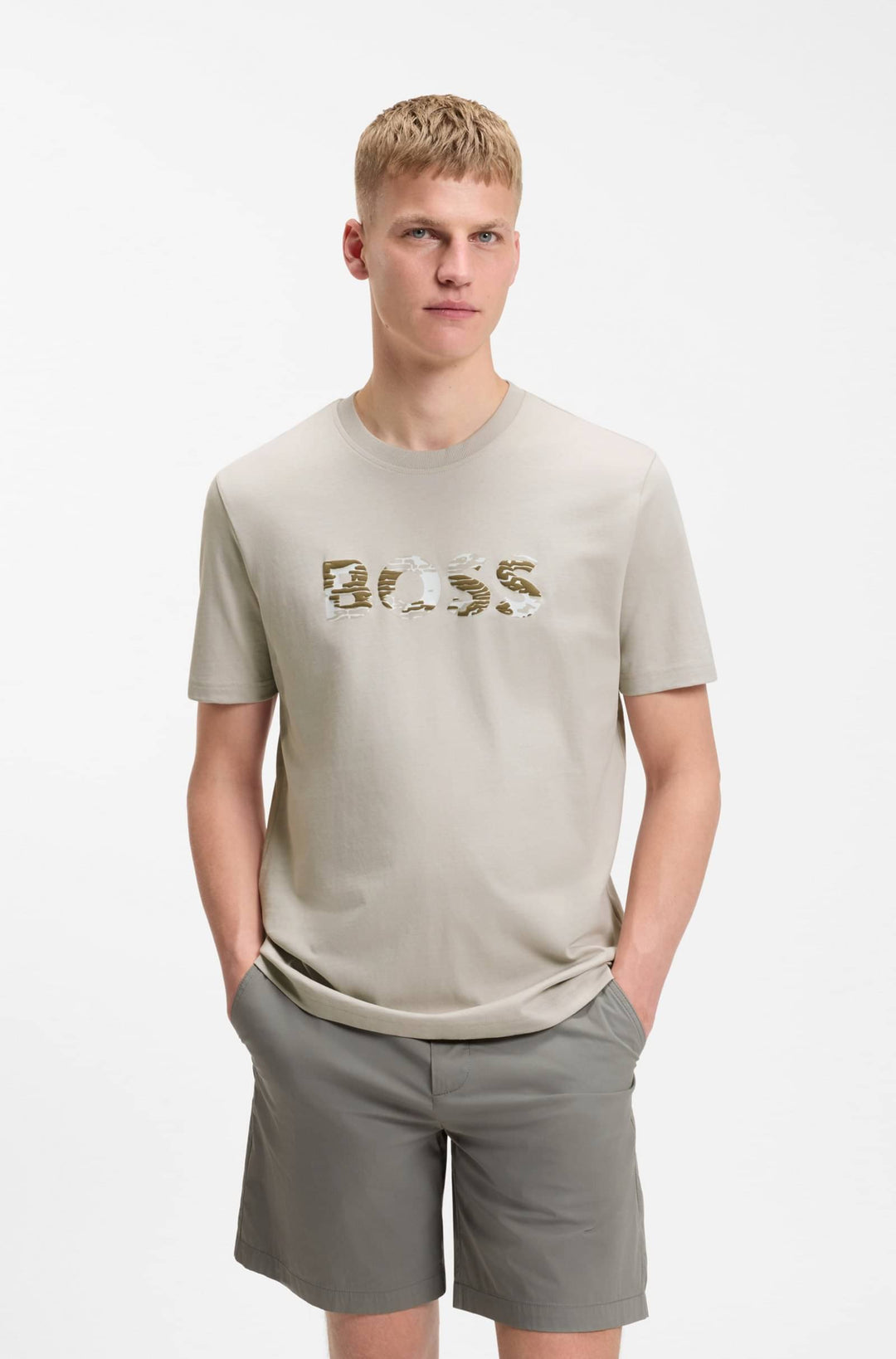 BOSS T-Shirts Regular Fit - TE_INSIGNIA 50556009- Concorde Fashion#color_grey-070