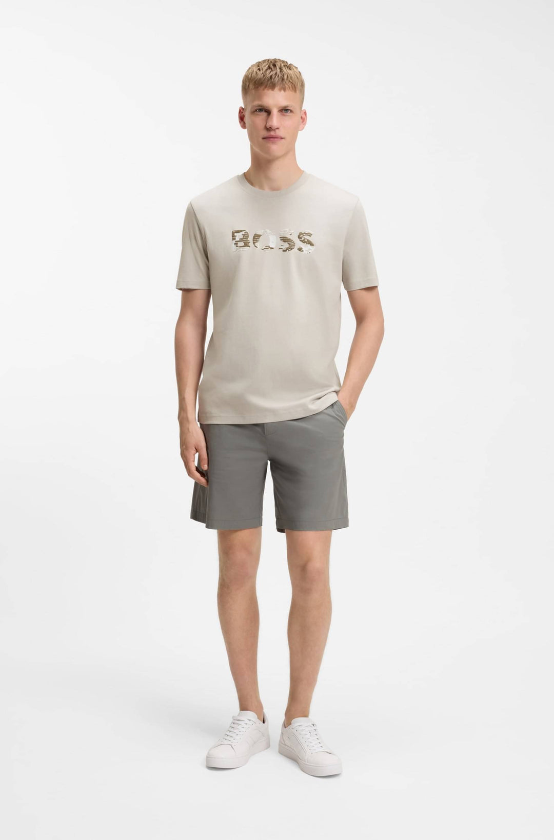 BOSS T-Shirts Regular Fit - TE_INSIGNIA 50556009- Concorde Fashion#color_grey-070
