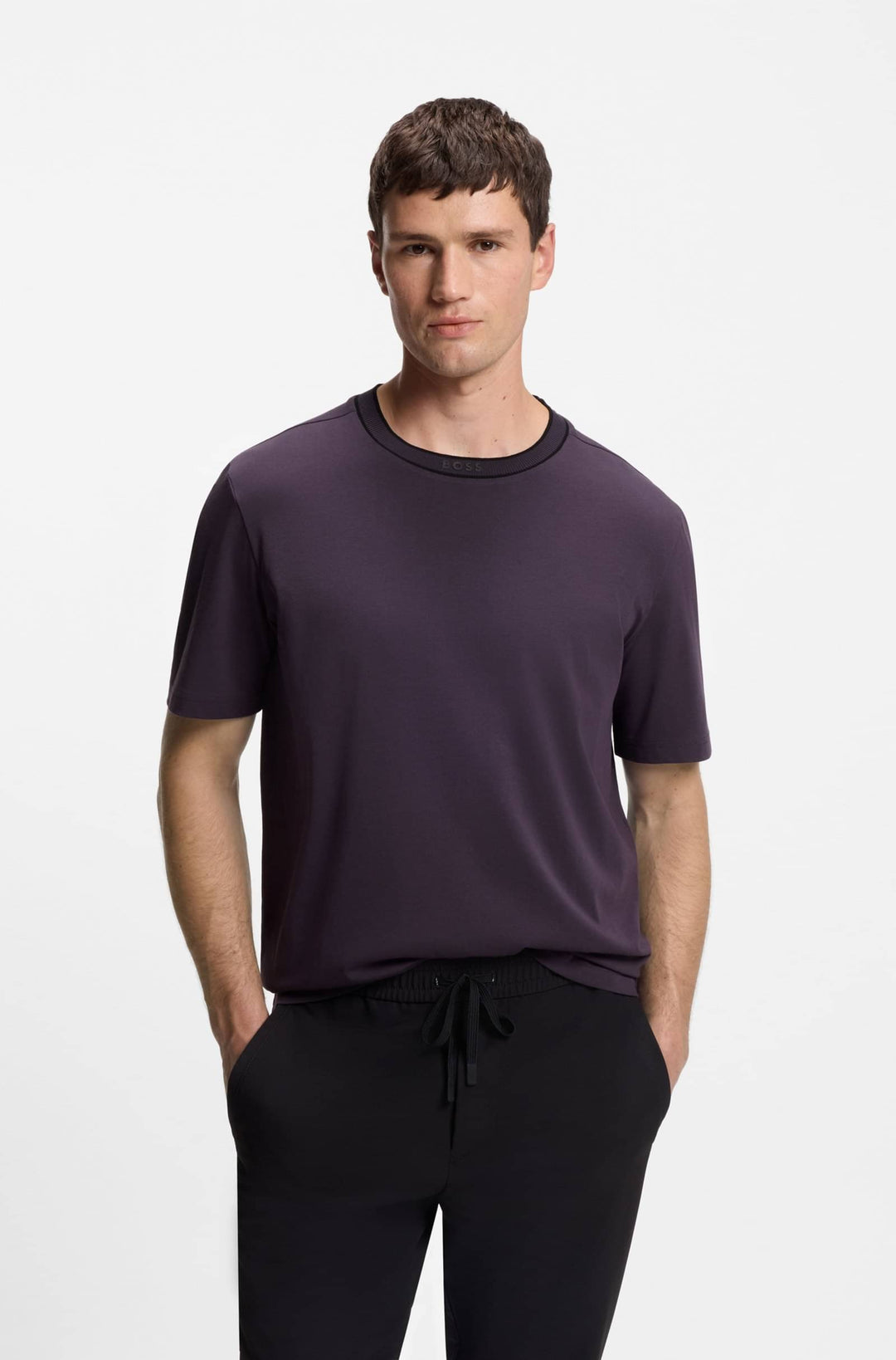 BOSS T-Shirts Regular Fit - TEE 5 50554862- Concorde Fashion#color_purple-517