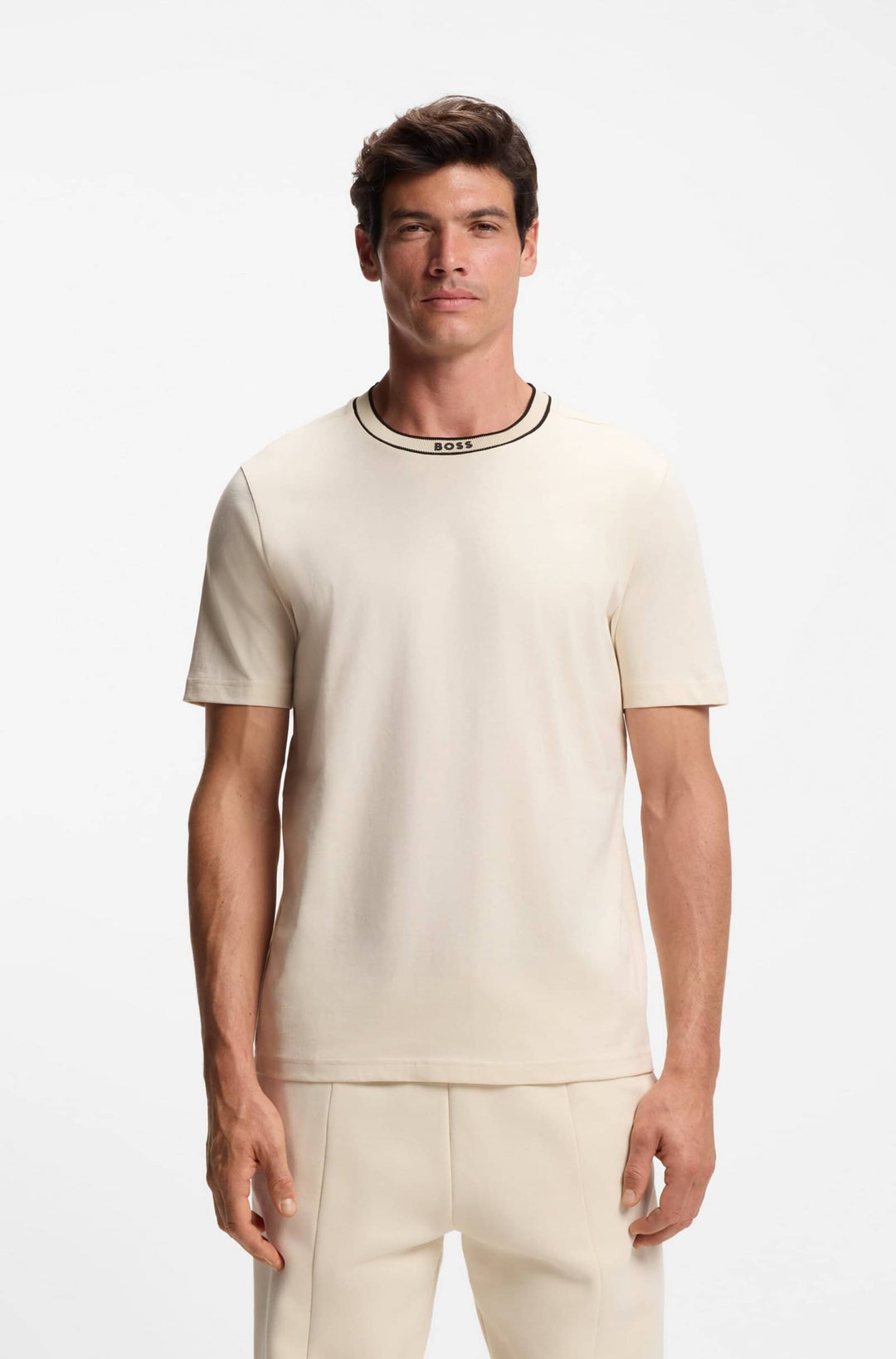 BOSS T-Shirts Regular Fit - TEE 5 50554862- Concorde Fashion#color_white-131