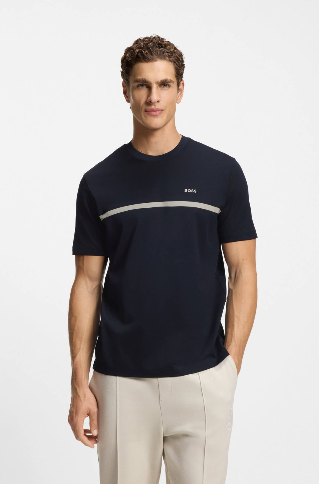 BOSS T-Shirts Regular Fit - TS_JOIN STRUCTURE 50553640- Concorde Fashion#color_navy-402
