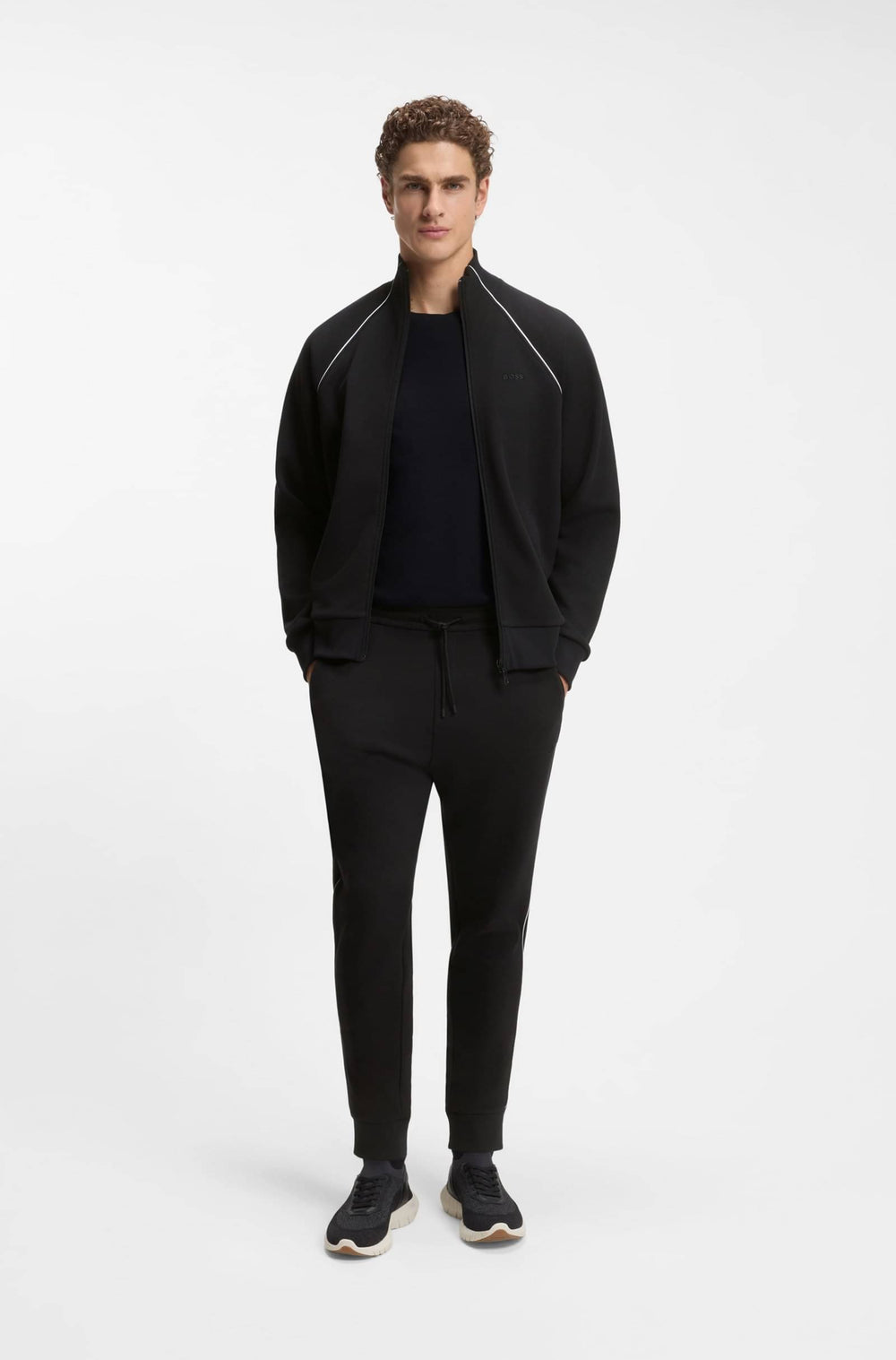 BOSS Tracksuits Regular Fit - SW_TRACKSUIT SET 50555906- Concorde Fashion#color_black-001