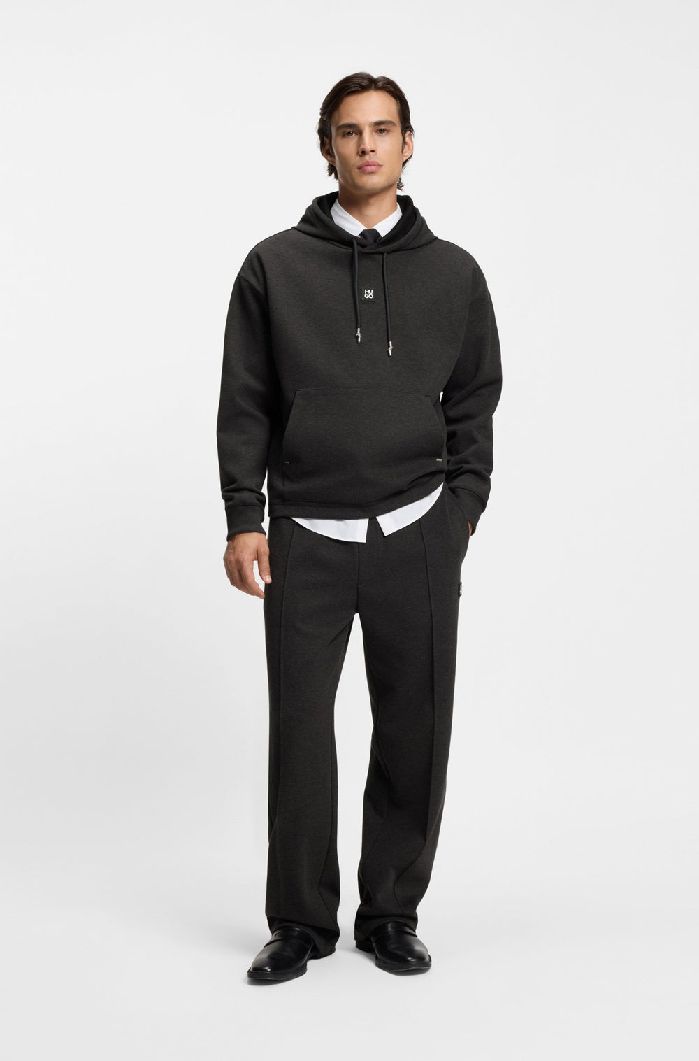 HUGO Hoodies Relaxed Fit - DINEO 50553395- Concorde Fashion#color_black-001