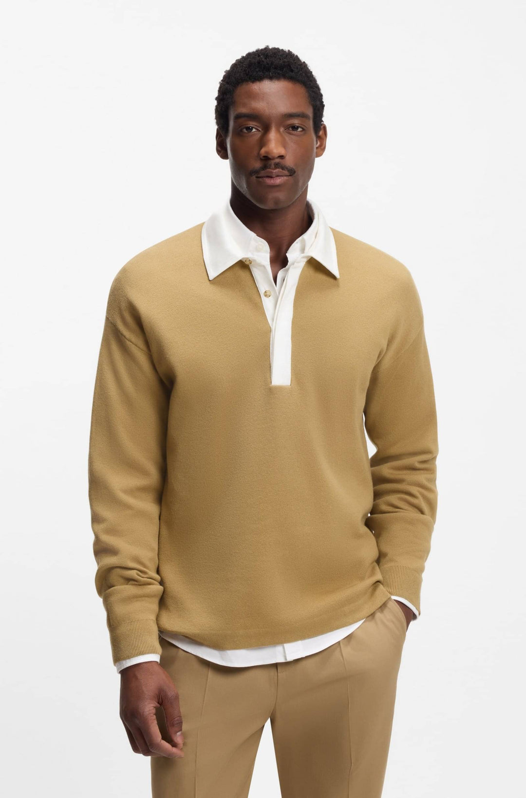 BOSS Sweaters Relaxed Fit - C-USTINO 50555127- Concorde Fashion#color_beige-252