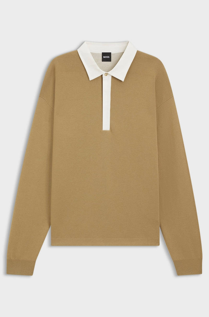 BOSS Sweaters Relaxed Fit - C-USTINO 50555127- Concorde Fashion#color_beige-252