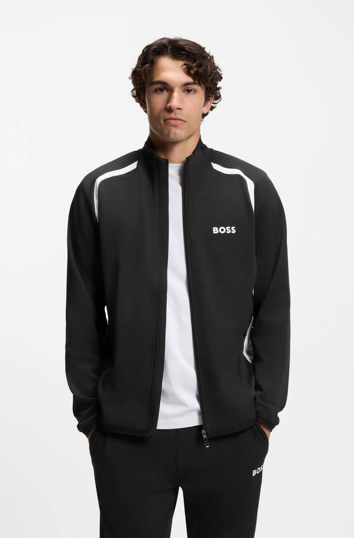 BOSS Sweatshirts Regular Fit - SW_TOC SPIN FZ 50554402- Concorde Fashion#color_black-001