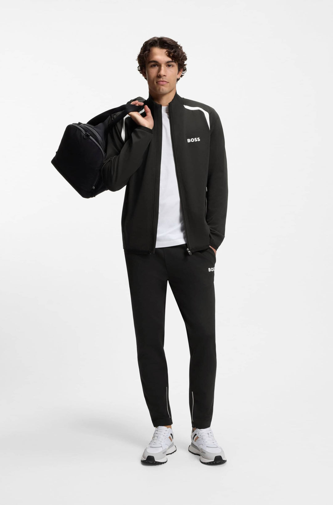 BOSS Sweatshirts Regular Fit - SW_TOC SPIN FZ 50554402- Concorde Fashion#color_black-001