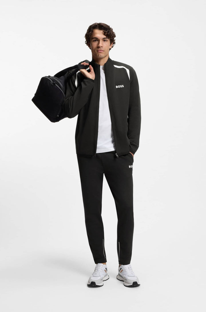 BOSS Sweatshirts Regular Fit - SW_TOC SPIN FZ 50554402- Concorde Fashion#color_black-001