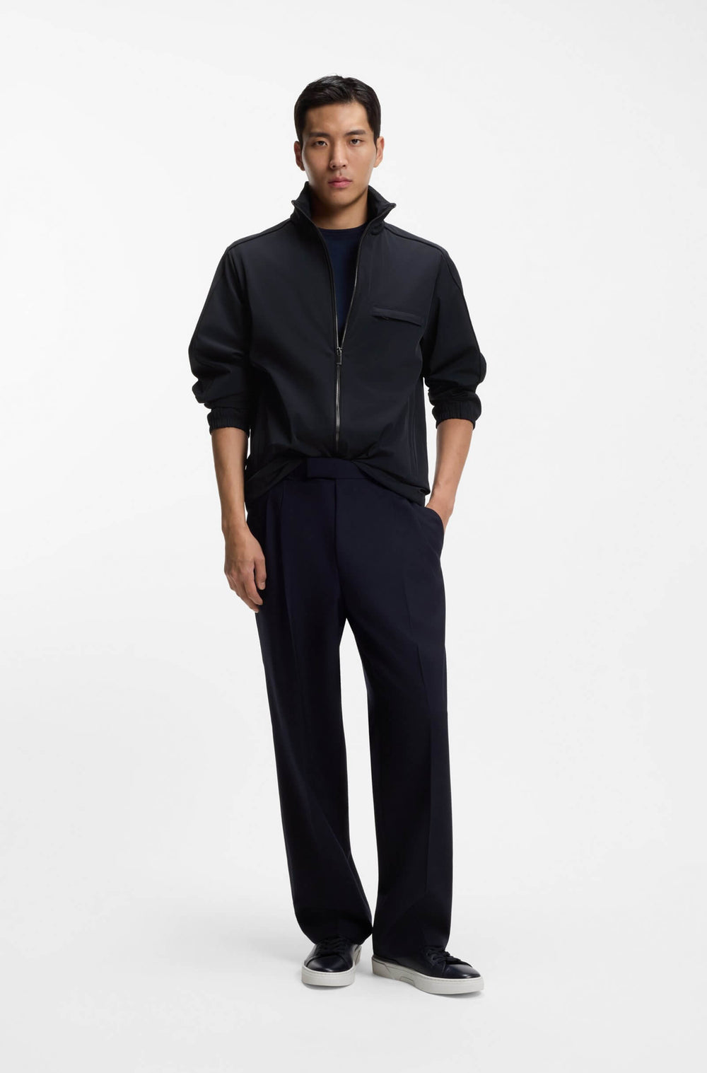 BOSS Casual Jackets Regular Fit - P-CURIOL 50554286- Concorde Fashion#color_navy-404