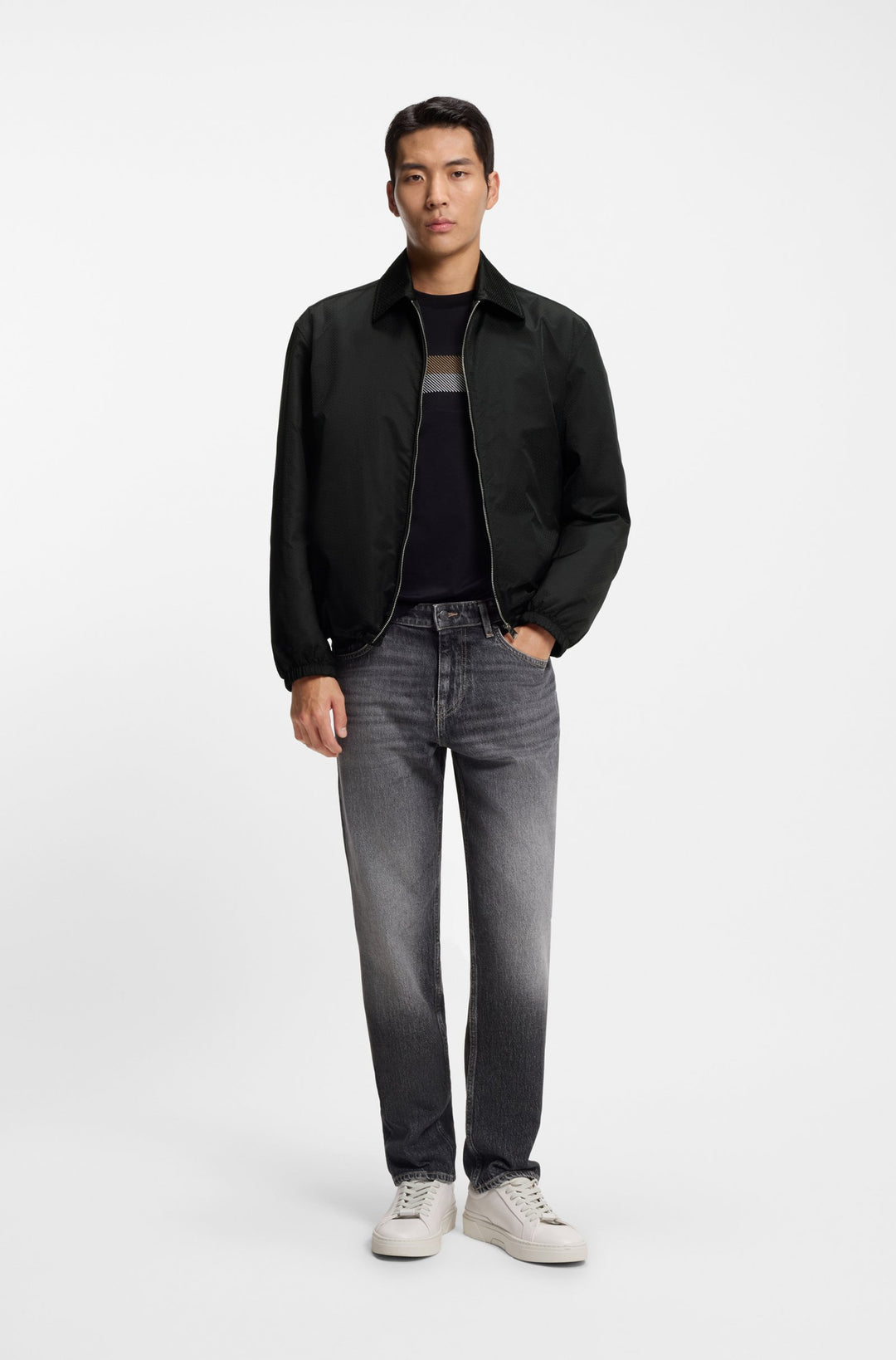 BOSS Casual Jackets Regular Fit - H-CRESTELL 50553641- Concorde Fashion#color_black-001