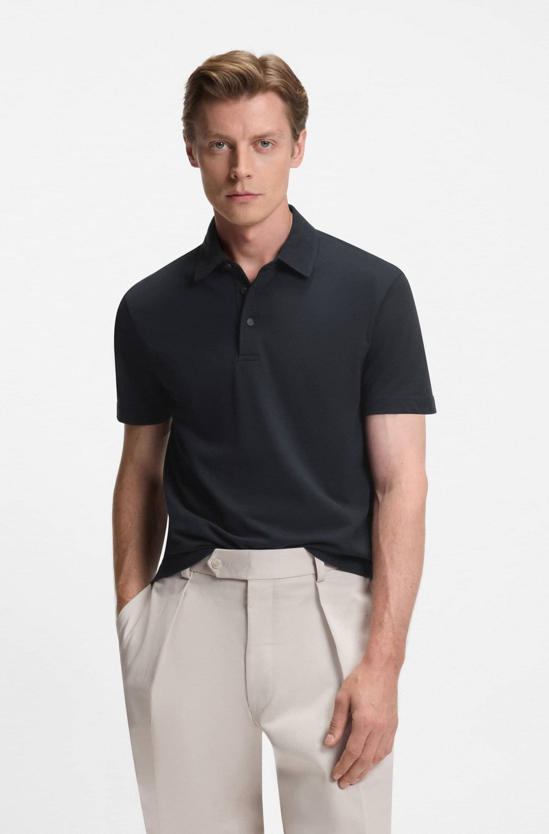 BOSS Polos Regular Fit - PARRIS 37_DB 50554093- Concorde Fashion#color_navy-409