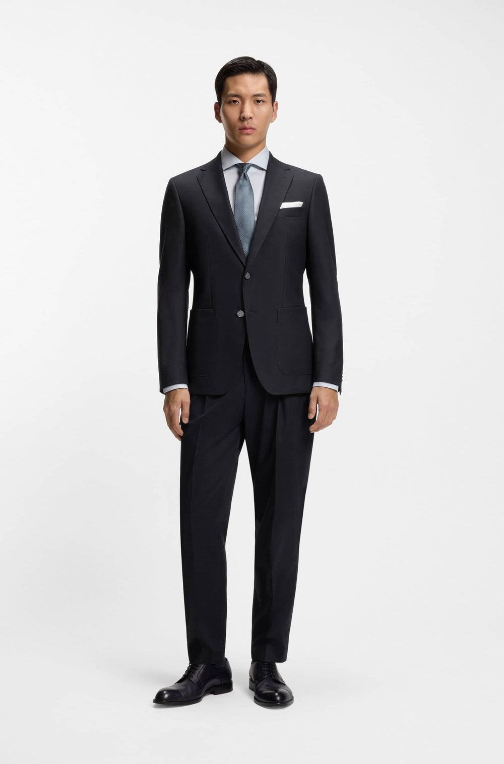 BOSS Trousers Tapered Fit - C-PERINO-PL-DTL-254 50556704- Concorde Fashion#color_navy-404