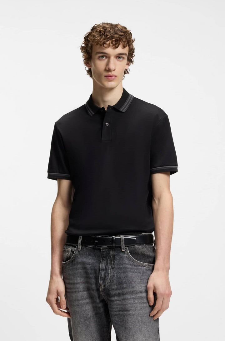 BOSS Polos  - H-PHILLIPSON 202 50554529- Concorde Fashion#color_black-001
