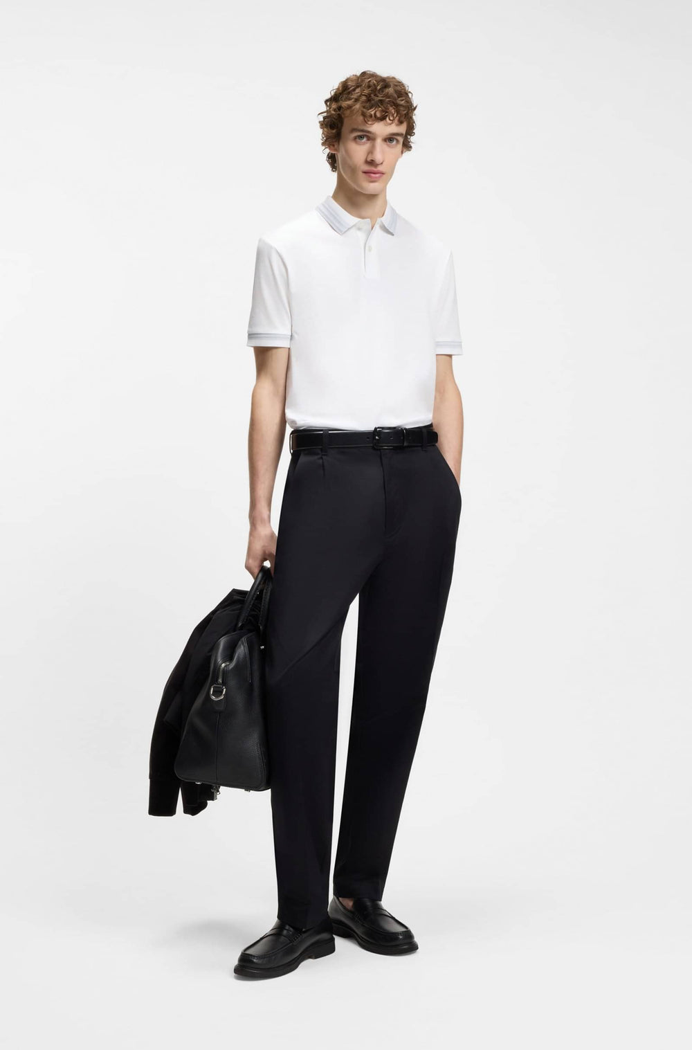 BOSS Polos  - H-PHILLIPSON 202 50554529- Concorde Fashion#color_white-100