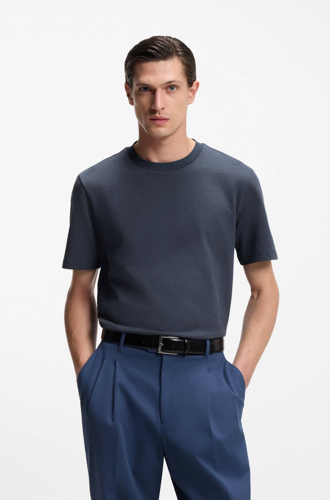 BOSS T-Shirts Regular Fit - H-THOMPSON 102 50555163- Concorde Fashion#color_navy-404