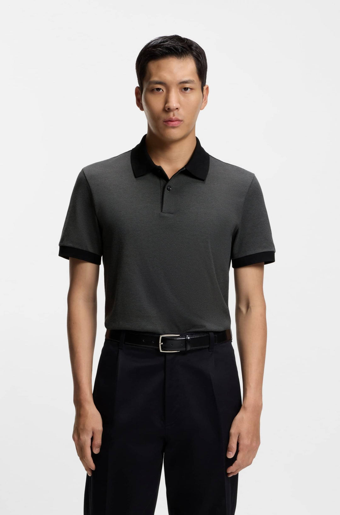 BOSS Polos Regular Fit - H-PARLAY 102 50555172- Concorde Fashion#color_black-001